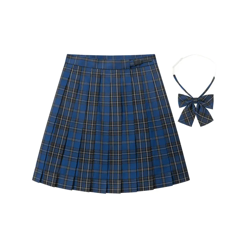 Tokyo Season Casual Short Skirts Women's Green Vine High School Plaid Skirt-1