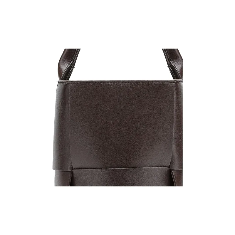 Bottega Veneta Lambskin Tote Bag Shopping Bag Shoulder Bag Handbag Women's Dark Brown-3
