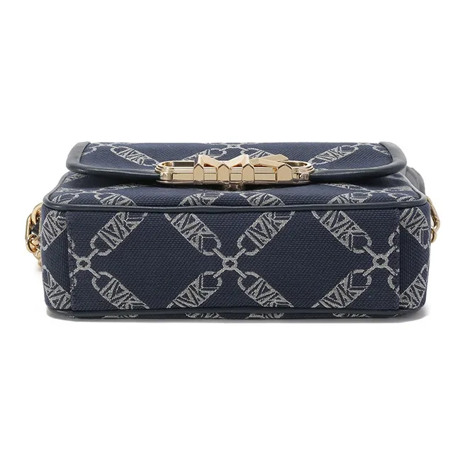 MICHAEL KORS PARKER Fabric Crossbody Bag, Shoulder Bag Women's Marine Blue-2