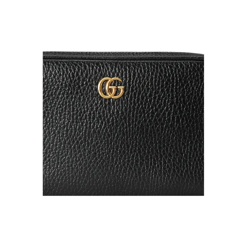 GUCCI GG Marmont Leather Crossbody Bag Shoulder Bag Mini Women's Black-7
