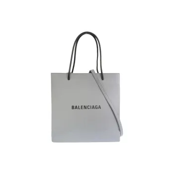 Balenciaga Leather Tote Bag, Shopping Bag, Shoulder Bag, Crossbody Bag, Handbag Women's Gray