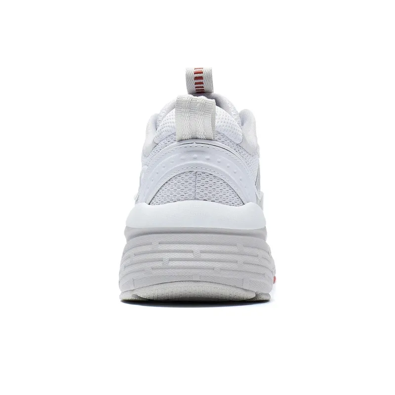 LiNing Comet LITE LITE Anti Slip Wear Resistant Low Top Casual Shoes Women's White Red-4