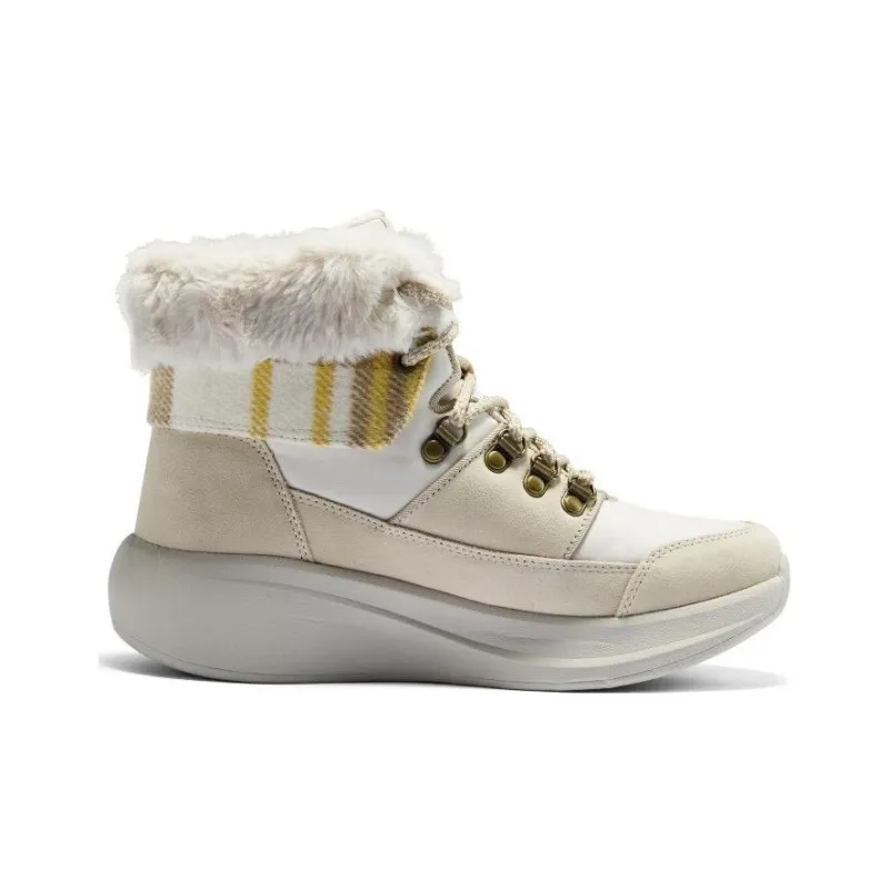 Skechers Winter Comfy Boots 'Beige White' Women's-1