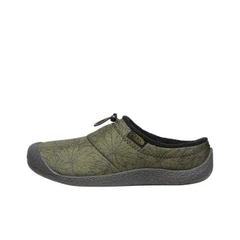 KEEN Howser Cushioning Wear-Resistant Low-Top Casual Shoes Men's Olive Brown Leaf