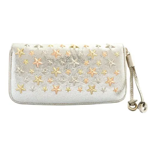Jimmy Choo Leather Wallet Women's Beige