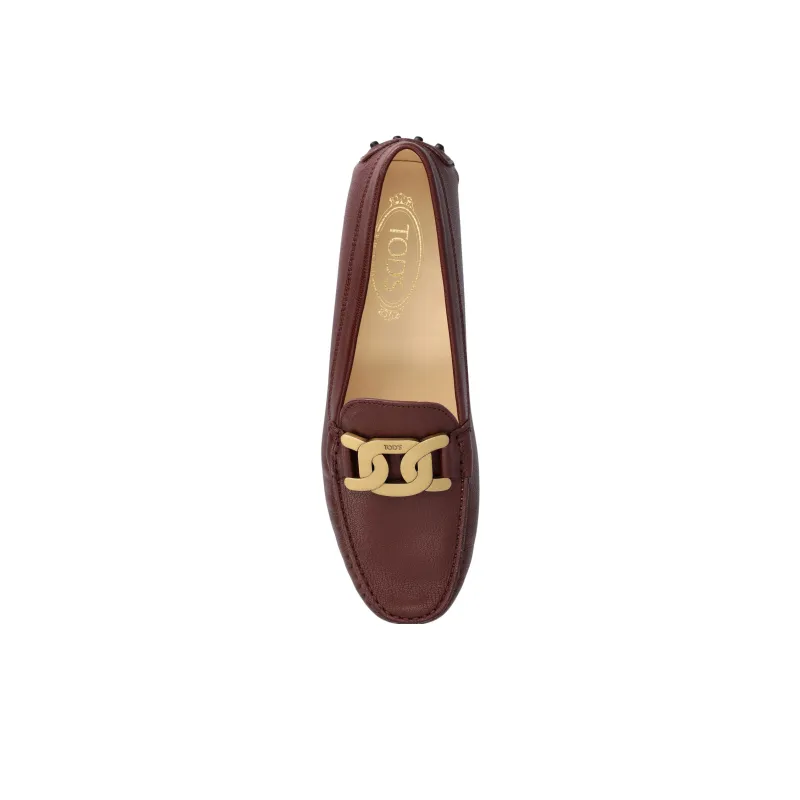 TOD'S Kate Gommino Logo Plaque Loafers Women's-4
