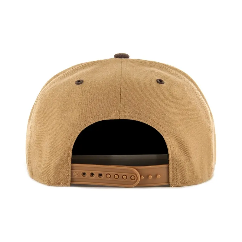 MLB Acrylic Baseball Caps Unisex Light Brown-1