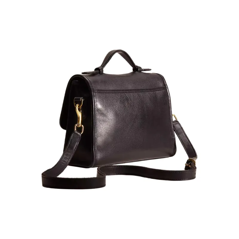 COACH Court Leather Palace Bag Shoulder Bag Crossbody Bag Handbag Medium Size Women's Black-1