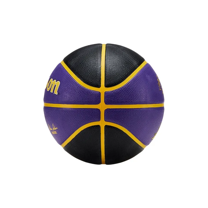 Wilson Rubber Basketball Black Purple Size 7 Ball Training Unisex-3