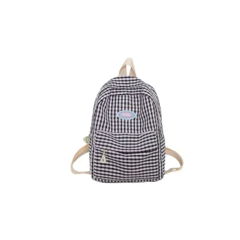 UNITE STAR Cotton Fabric Backpack Regular Women's Black/Pink/Yellow/Light Blue
