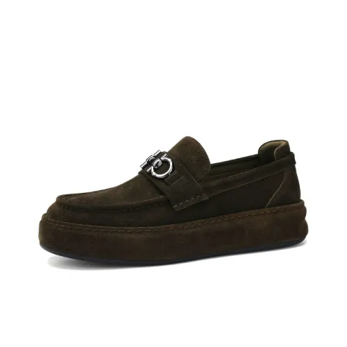 U7 Loafers Men Low-Top Coffee