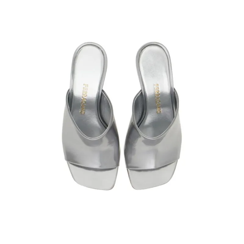 FERRAGAMO Elina 70mm Patent Leather Slides-2