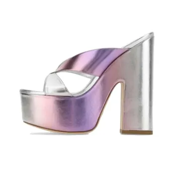stuart weitzman Open-toe 160mm Metallic Mules