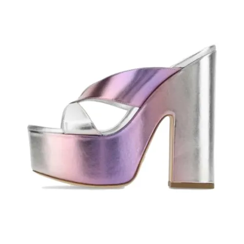 stuart weitzman Open-toe 160mm Metallic Mules