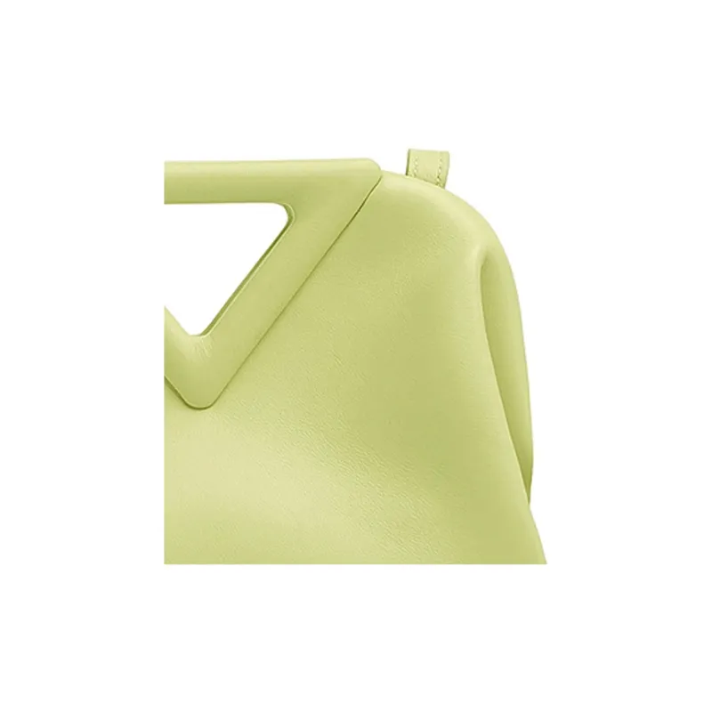 Bottega Veneta Cow Leather Handbag Clutch Trumpets Women's Yellow-3