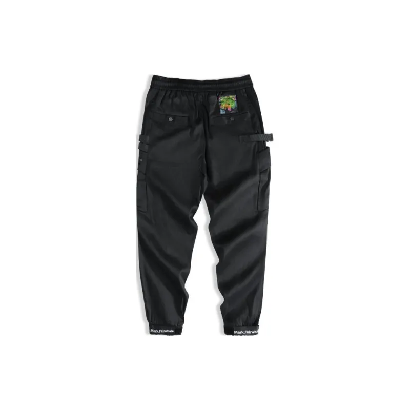 FAIRWHALE Casual Pants Men's Pure Black-1