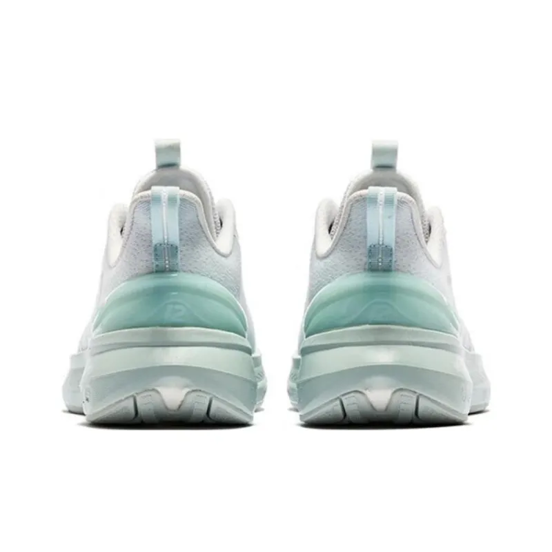 QIAODAN Popularity 12 Slip Resistant, Abrasion Resistant, Lightweight Low Top Running Shoes Women's Silver Green Blue-3