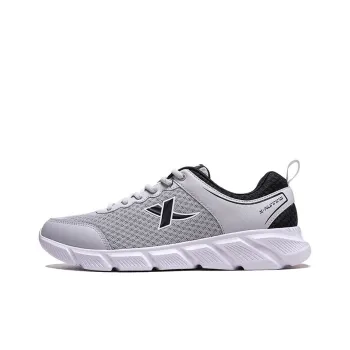XTEP Breathable Lightweight Low Top Running Shoes Men's Gray Black
