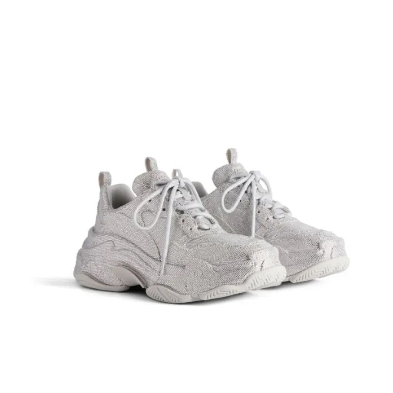 Balenciaga Triple S Rhinestone-embellished Sneakers-3