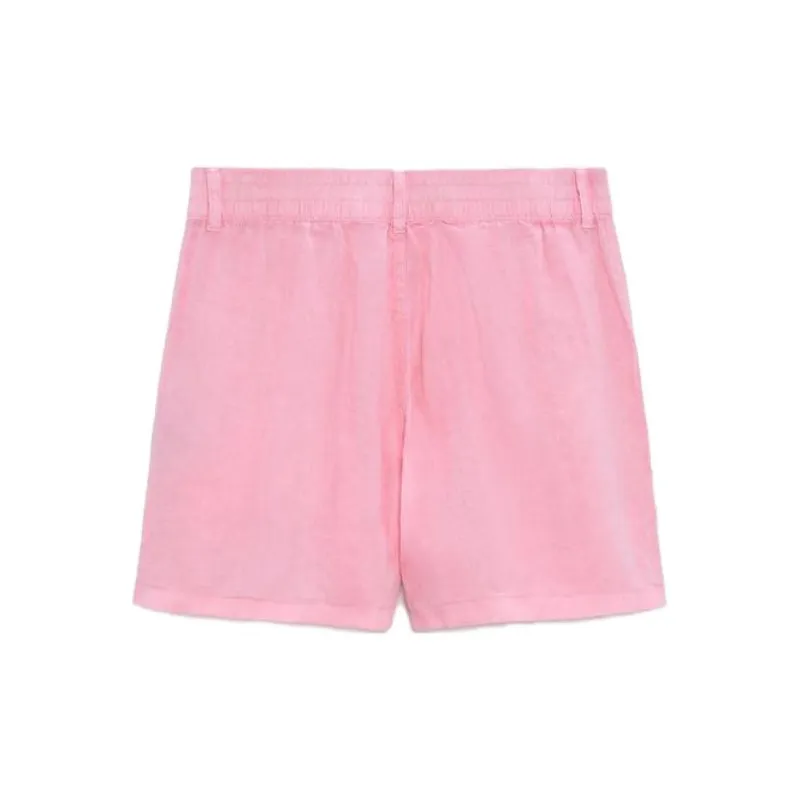 ZARA Casual Shorts Women's Rose Red-1