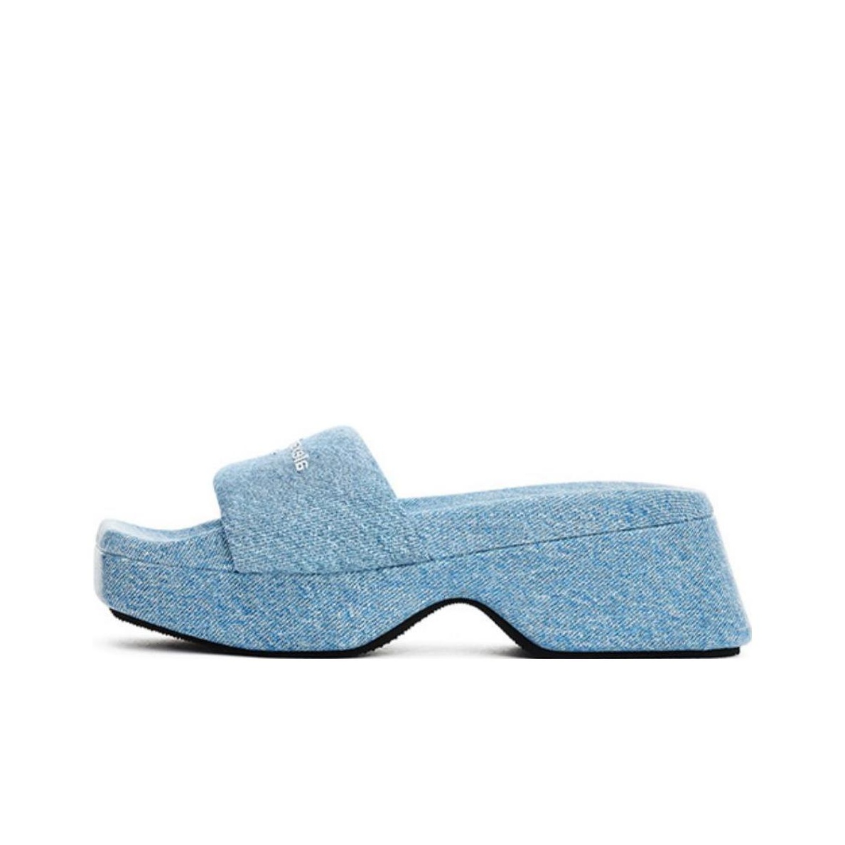 サンダル・ミュール Alexander Wang LOGO PLATEAU SANDALS Alexander Wang Logo Embossed Platform Sandals Women's US W 6