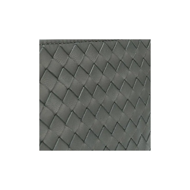 Bottega Veneta Sheepskin Clutch Large Size Unisex Gray-2