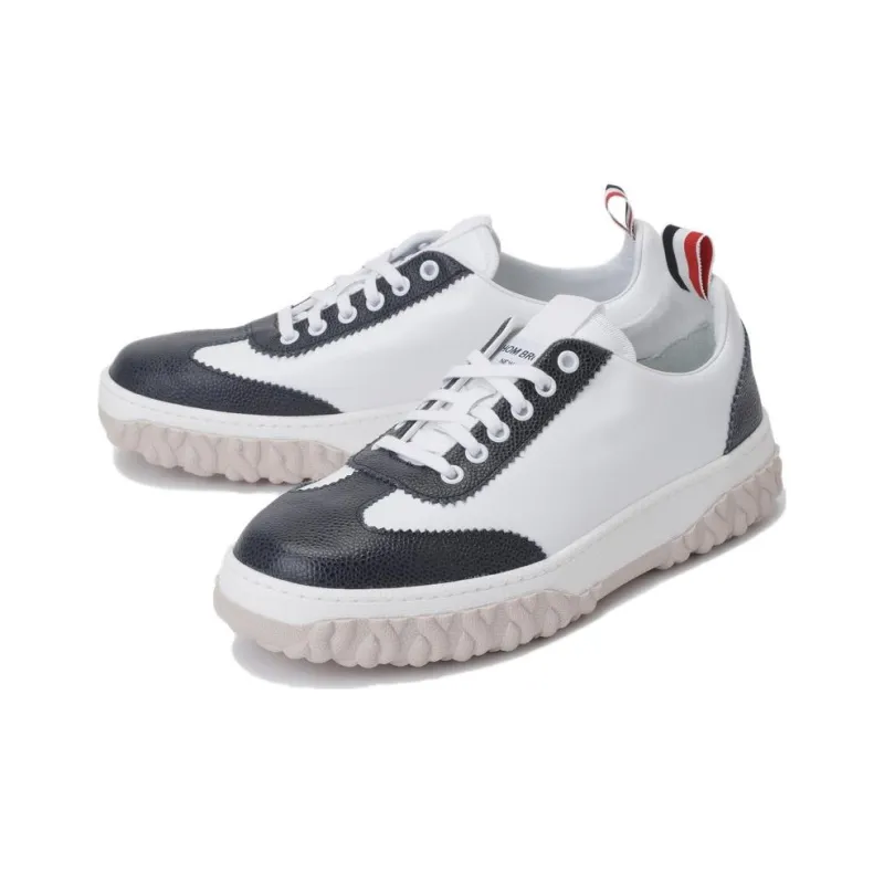THOM BROWNE Casual Shoes Men Low Top White/Blue-1
