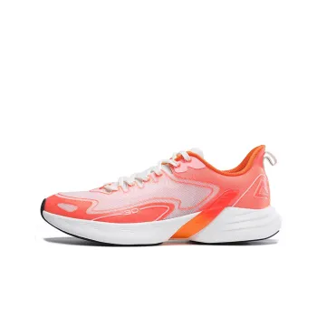 PEAK Breathable And Lightweight Low Top Running Shoes Men's Neon Bright Red