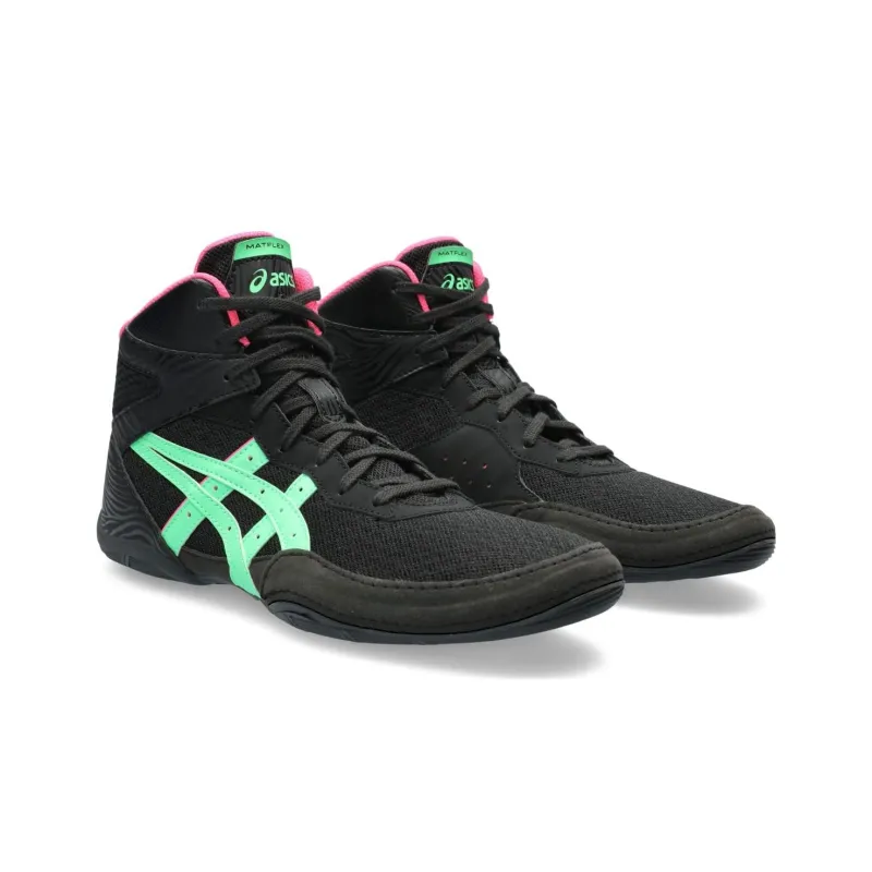 Asics Matflex 7 Matflex 7 Matflex 7 Cushioning Mid Top Training Shoes Men's Black Green-1