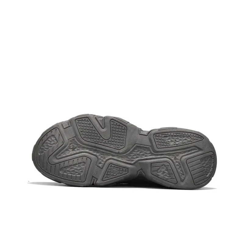 Warrior Low Top Chunky Sneakers Men's Gray-4
