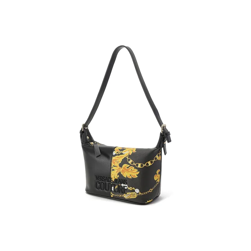VERSACE JEANS COUTURE Polyester Shoulder Bag, Handbag, Shoulder Bag Women's Black-1