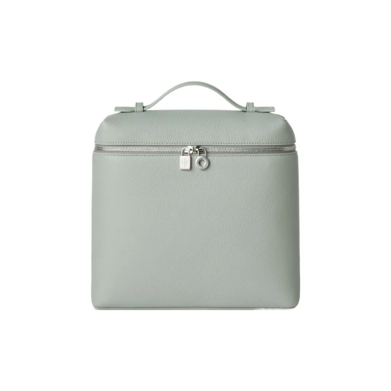 Loro Piana ExtraPocket Cow Leather Tofu Bag Backpack Handbag Regular Women's Eucalyptus-0