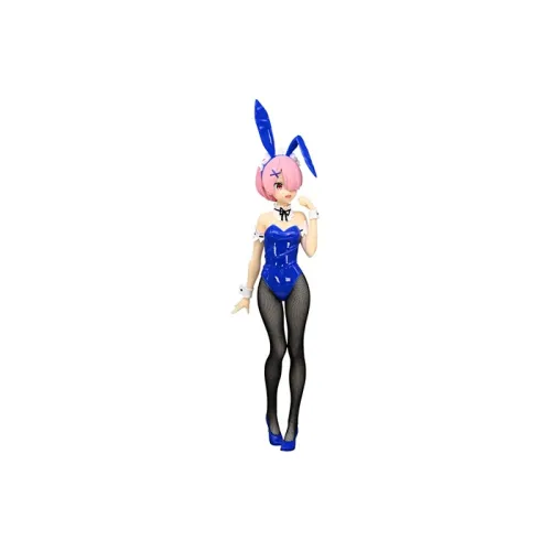 FURYU Ram BiCute Bunnies Re Zero Starting Life In Another World, Blue Bunny Girl Bonus Gifts 30cm