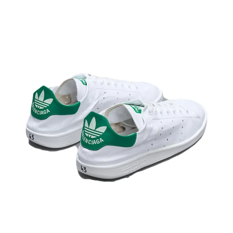 Adidas Balenciaga X Adidas Stan Smith Core White Green-2