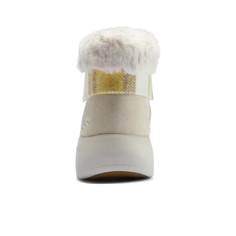 Skechers Winter Comfy Boots 'Beige White' Women's-3