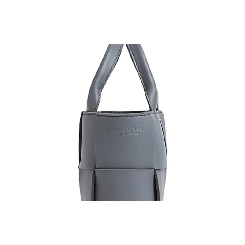 Bottega Veneta Candy Arco Tote Bag Micro Intreccio Thunder-4