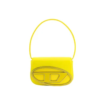 DIESEL Leather Crossbody Handbag Shoulder Bag Women's Yellow