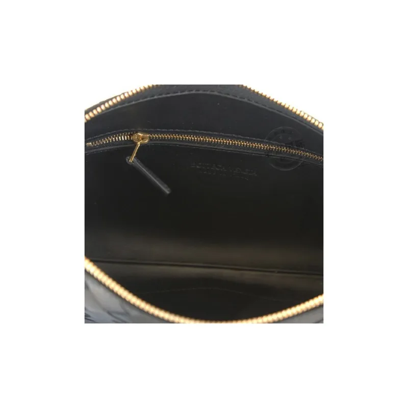 Bottega Veneta Cow Leather Shoulder Bag Women's Black-4