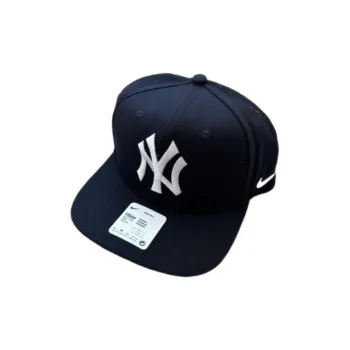 MLB Embroidered Logo Baseball Caps Unisex Black