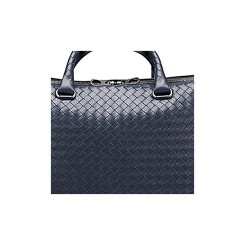 Bottega Veneta Calfskin Shoulder Bag Crossbody Bag Handbag Regular Men's Blue-2