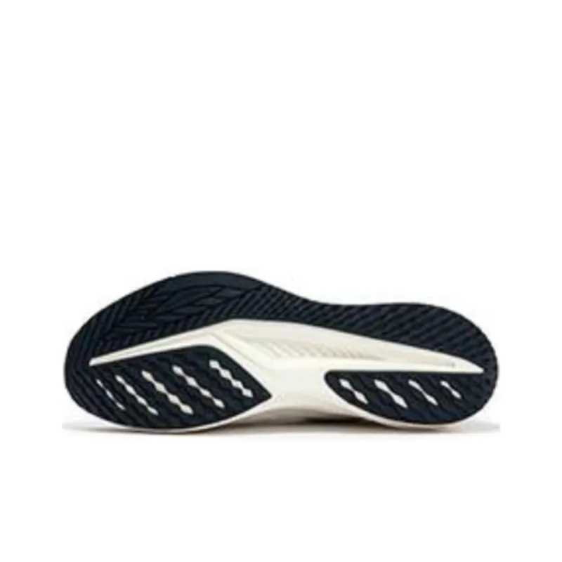 361° Cushioning Wear-Resistant Low-Top Running Shoes Men's Oat Cream Ink Blue-4