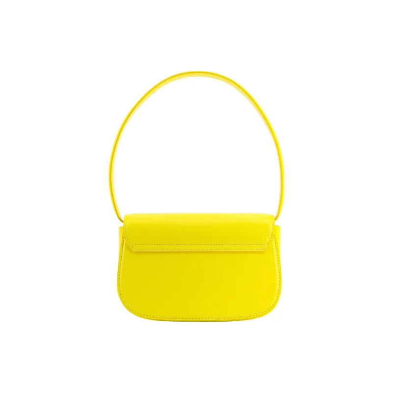 DIESEL Leather Crossbody Handbag Shoulder Bag Women's Yellow-2