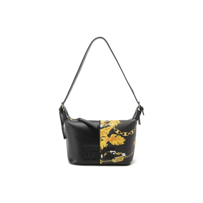 VERSACE JEANS COUTURE Polyester Shoulder Bag, Handbag, Shoulder Bag Women's Black-0