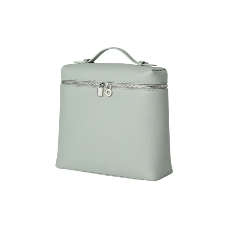 Loro Piana ExtraPocket Cow Leather Tofu Bag Backpack Handbag Regular Women's Eucalyptus-1