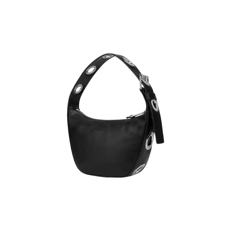MOSCHINO Calfskin One Shoulder Handbag Women's Black-2