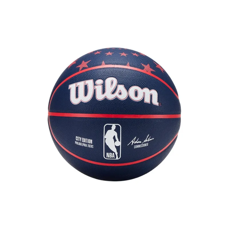 Wilson City Limited Collection PU Basketball Blue Red Size 7 Ball Training Unisex-1
