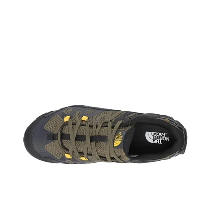 THE NORTH FACE Wear resistant And Lightweight Low Top Long Distance Running Athletic Shoes Men's Black Green-3