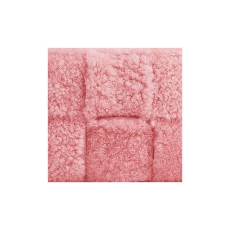Bottega Veneta ARCO Shearling And Sheepskin Tote Bag Shopping Bag Handbag Small Size Women's Pink-3