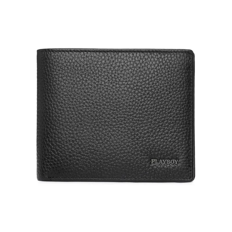 Playboy Cow Leather Wallet Regular Men's Black-0