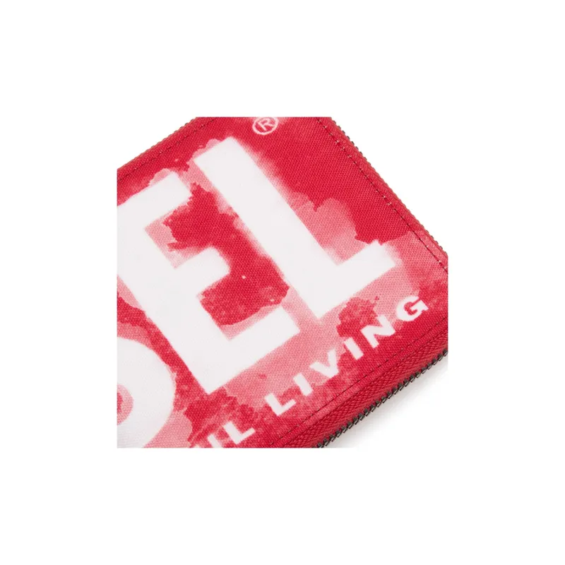 DIESEL Polyester Wallet Regular Men's Red & White-3